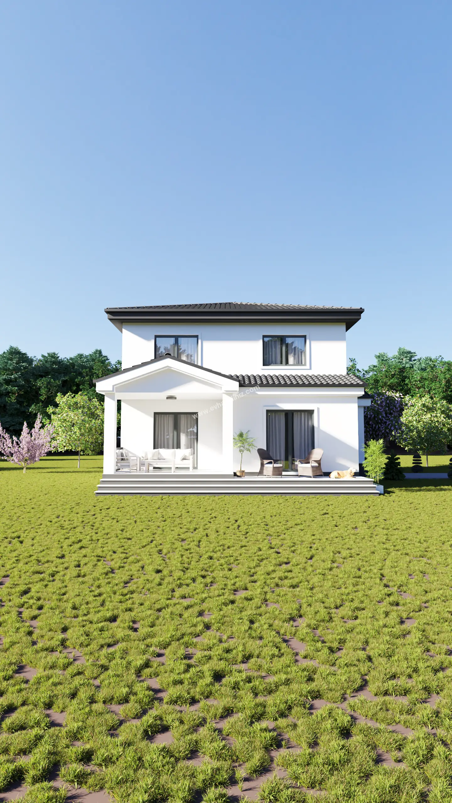 4+1 Dubleks Ev Planı